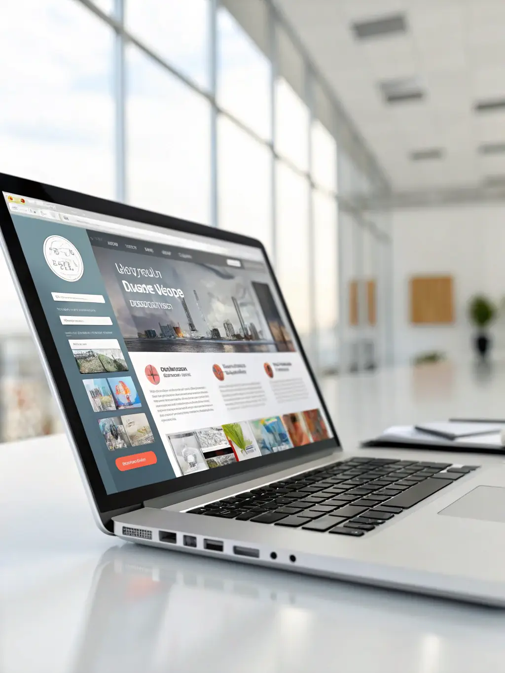 The WordPress logo displayed prominently on a laptop screen, surrounded by code snippets and design elements, representing WordPress hosting, with the Z.com Thailand brand subtly integrated.
